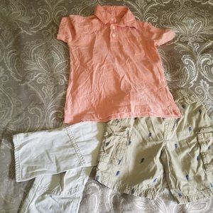 ❤️10 for $25 3 Pc Button Shirt, Shorts & Pants Set